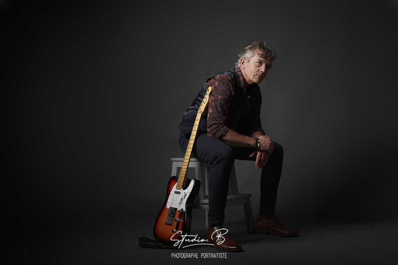Portrait musicien guitariste compositeur pour book photo