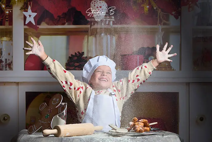 mini seance photo de noel la cuisine du pére noel photographe beaucaire-1
