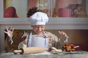 mini seance photo de noel la cuisine du pére noel photographe beaucaire