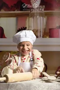 mini seance photo de noel la cuisine du pére noel photographe beaucaire