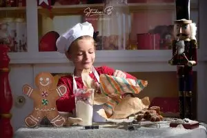 mini seance photo de noel la cuisine du pére noel photographe beaucaire