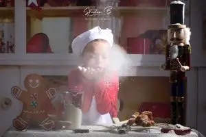 mini seance photo de noel la cuisine du pére noel photographe beaucaire
