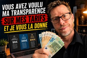Transparence sur les tarifs de photographe