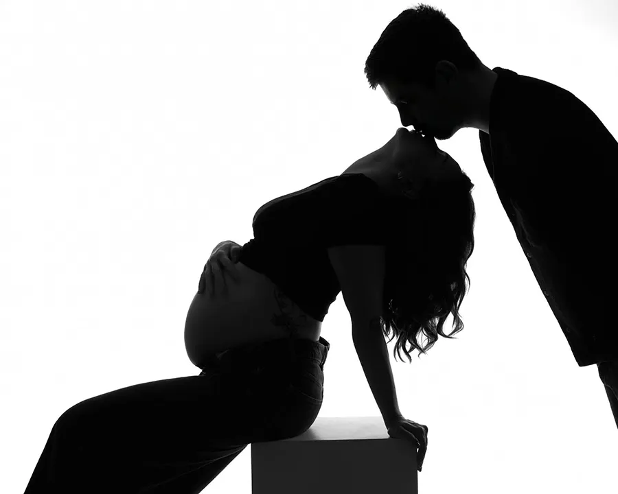 Séance photo grossesse au Studio B