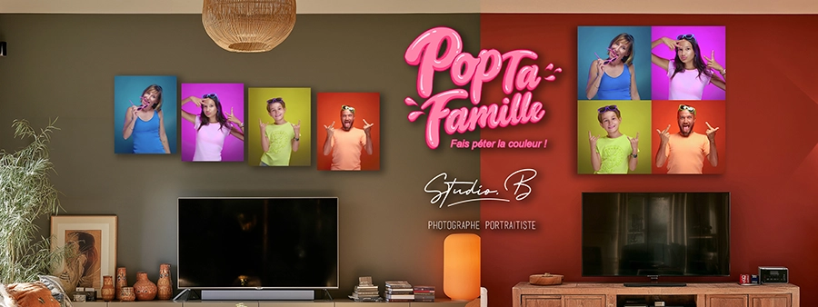 Seance photo famille POP TA FAMILLE Studio B BEAUCAIRE